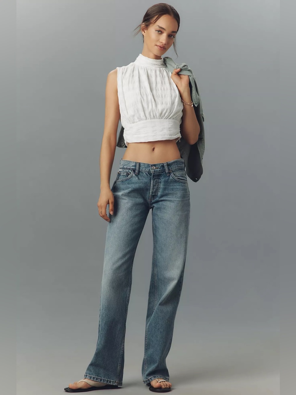 ANTHROPOLOGIE EB DENIM Low Rise Baggy JEANS 30
